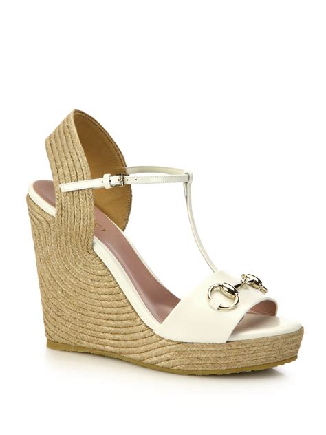 gucci mini wedges|gucci wedge sandals white.